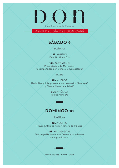 Menú de Don Café
