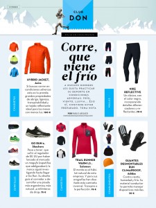 Prendas para correr en invierno.