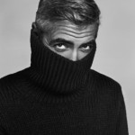 George Clooney con Jersey de cuello vuelto