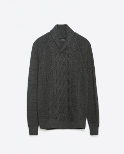 Jersey con cuello smoking Zara