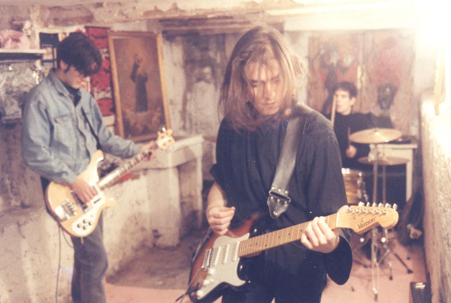 Ensayo de The Glitter Souls en 1992. 